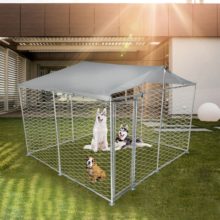 LUCKYREMORE Outdoor Dog Kennel Wayfair Canada